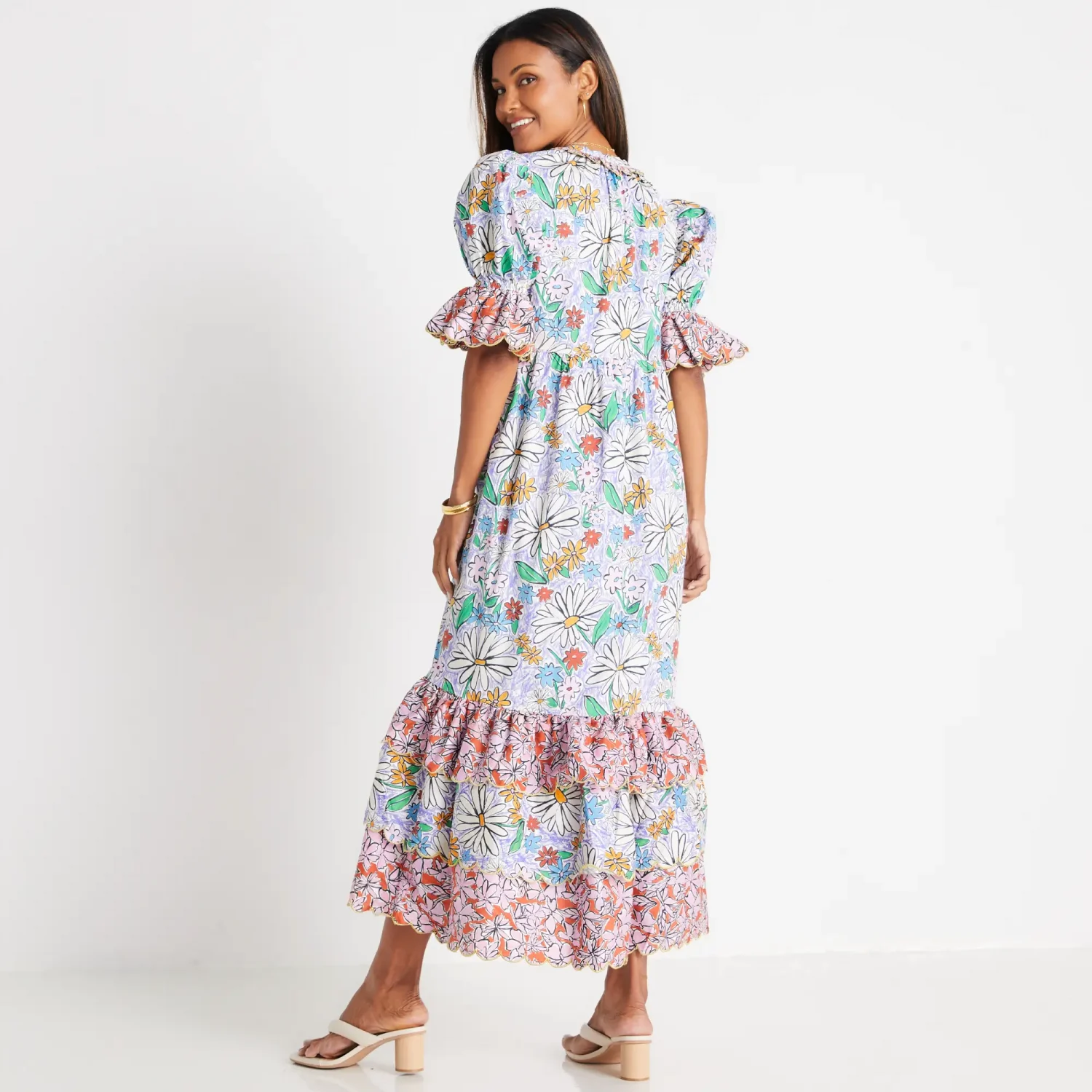 CeliaB brand contemporary and stylish maternity friendly floral printed maxi dresses