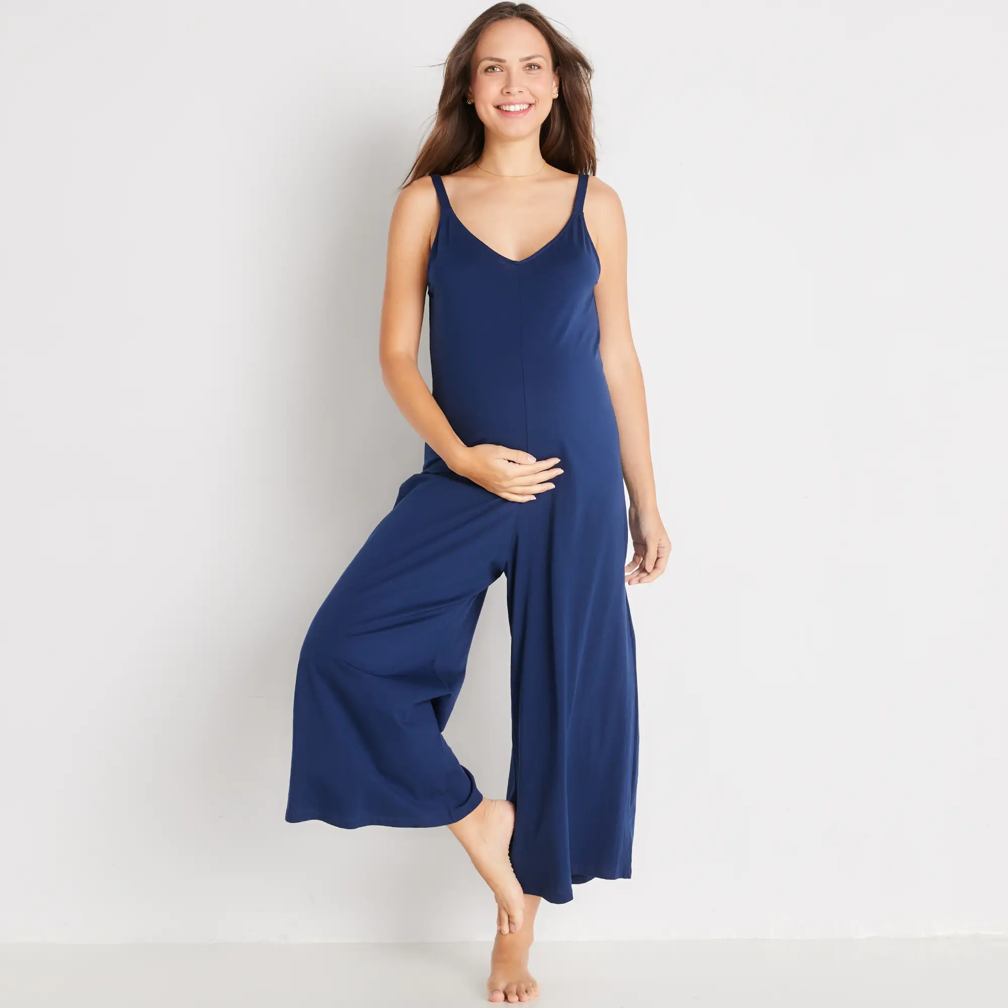 Buy Frugi Maternity Blue Hannah Jumpsuit from the Next UK online shop