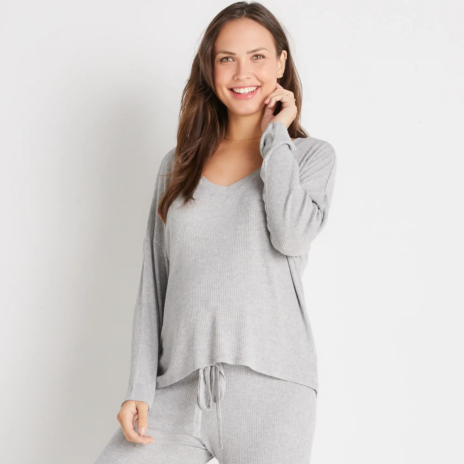 Eberjey brand contemporary and stylish maternity friendly loungewear soft pullover tops