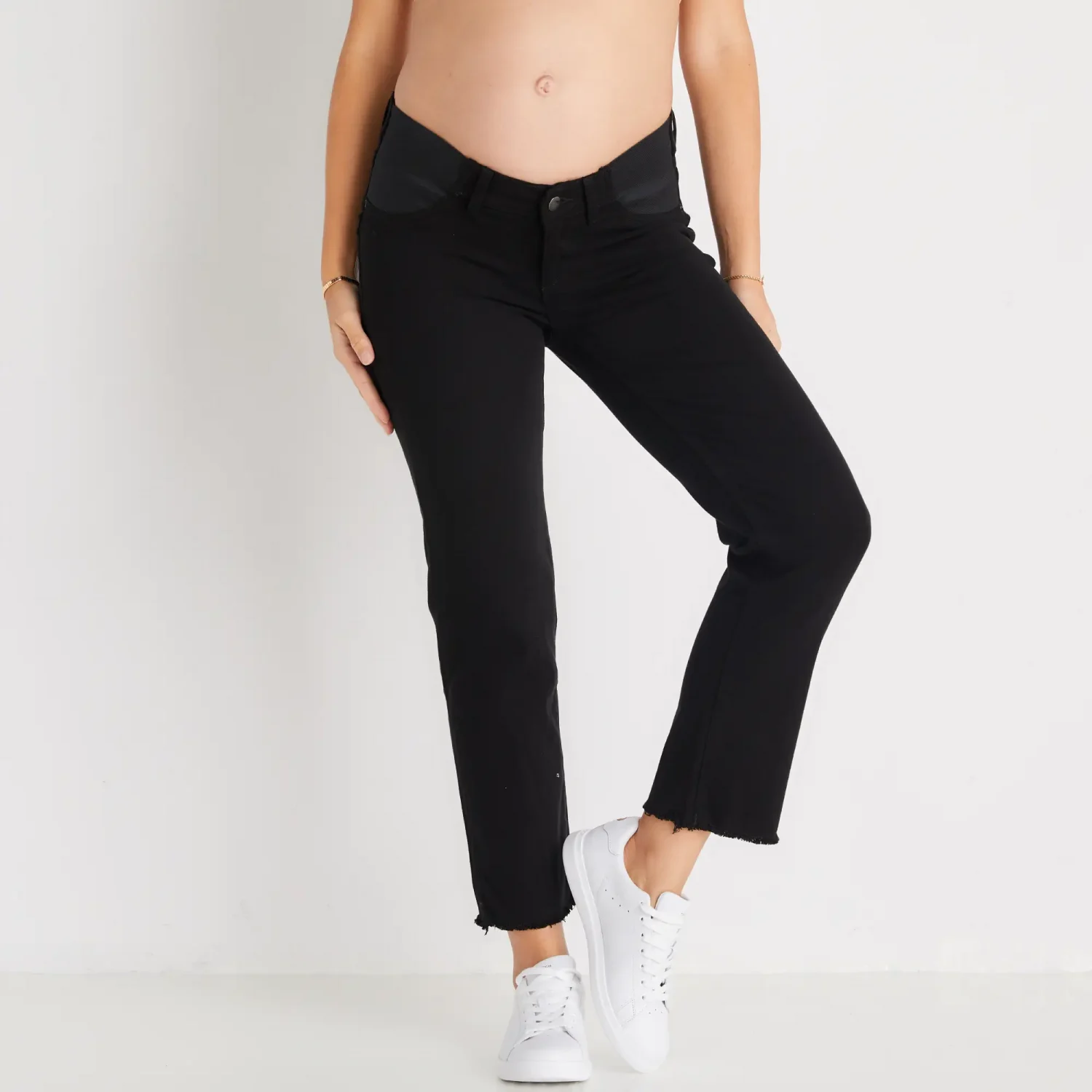DL1961 brand stylish maternity black straight fit jeans