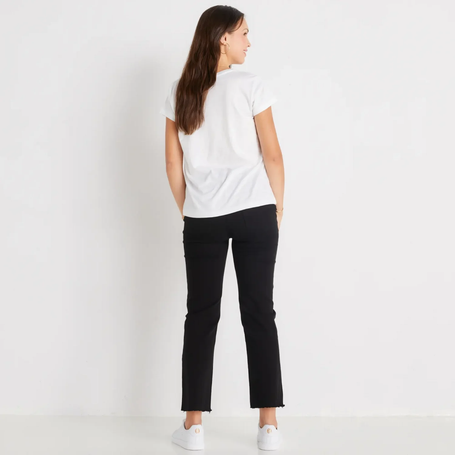 DL1961 brand stylish maternity black straight fit jeans