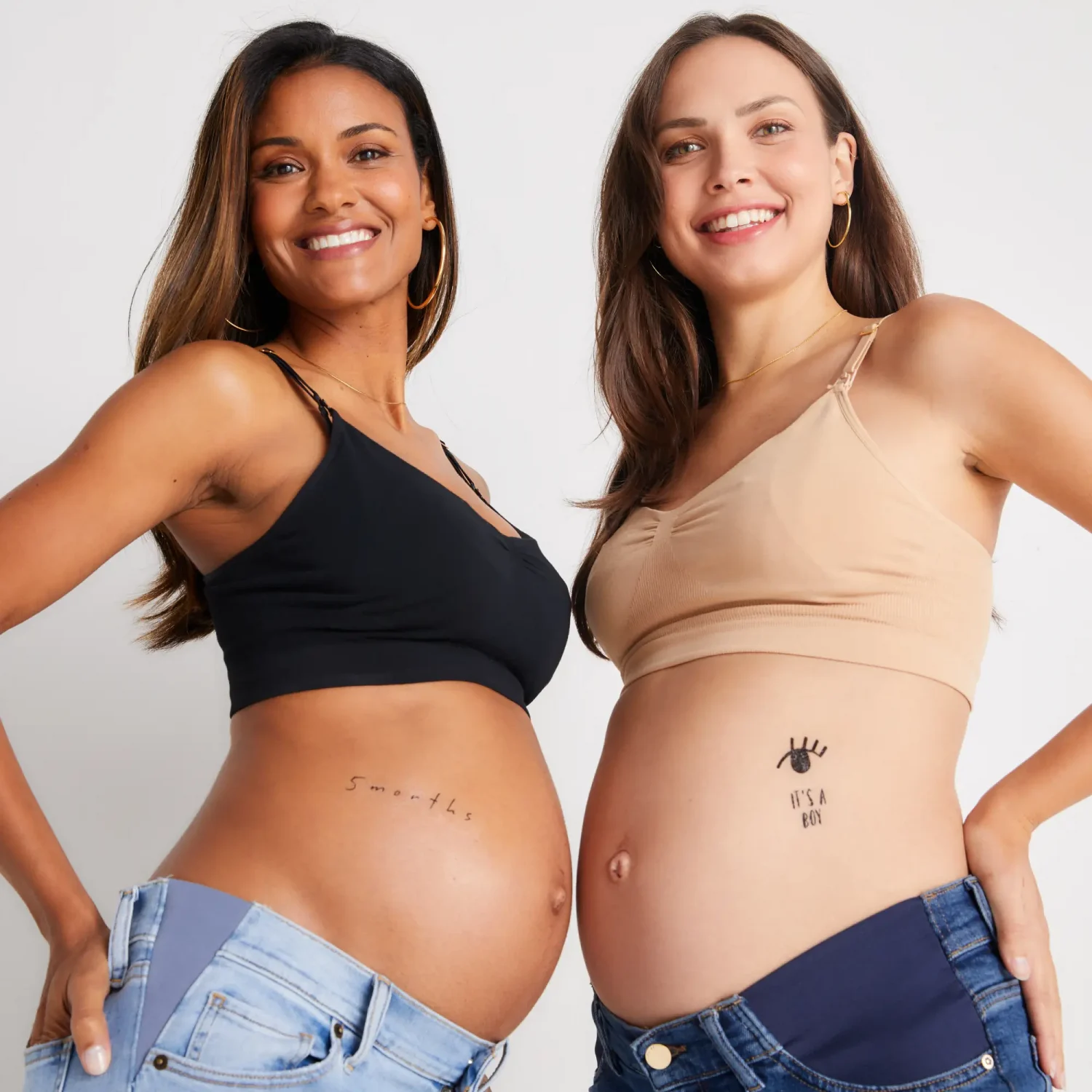 Maternity friendly safe belly tattoos