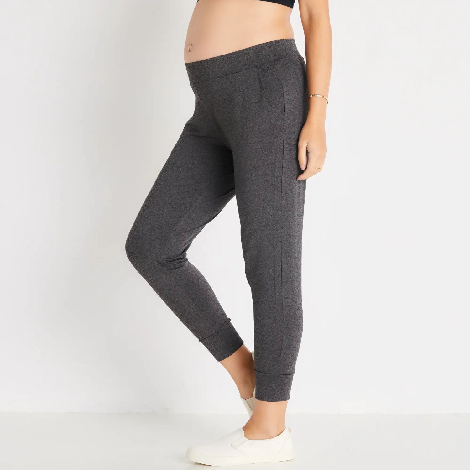 Hatch brand contemporary and stylish maternity friendly pants