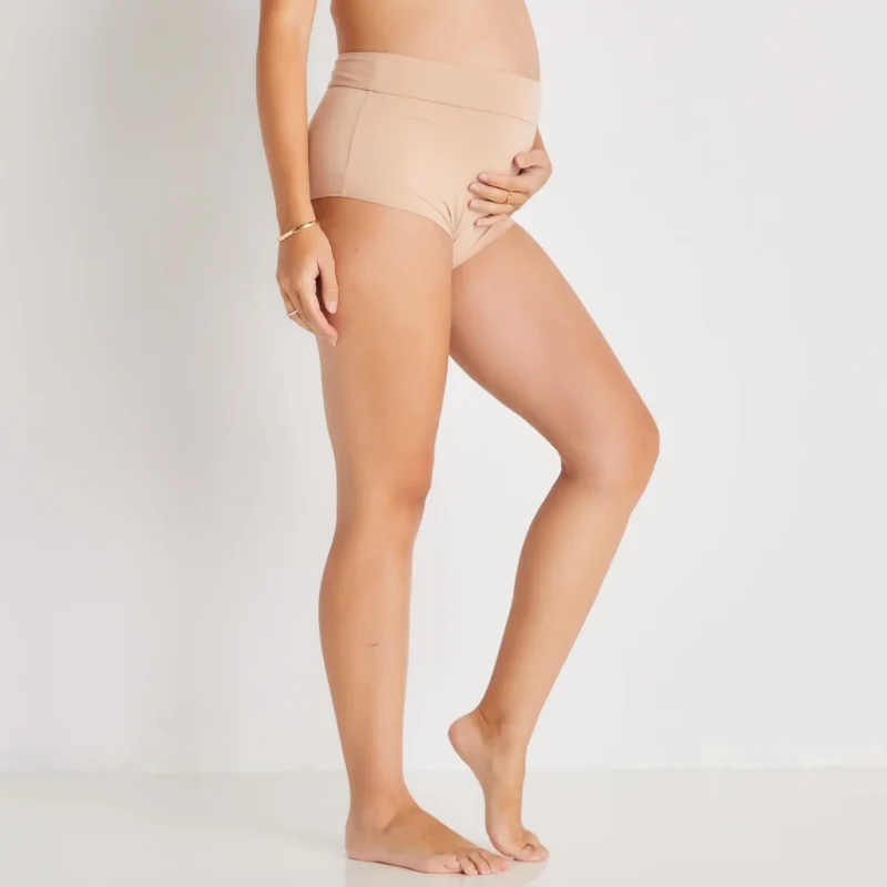 Hatch brand maternity and postpartum nude boyshort briefs