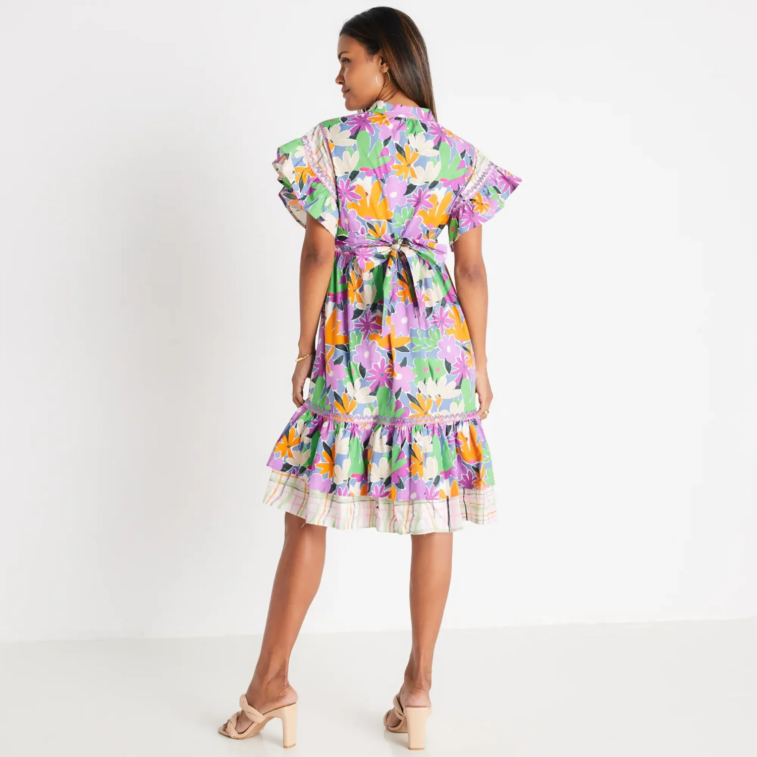 CeliaB brand contemporary and stylish maternity friendly floral printed dresses